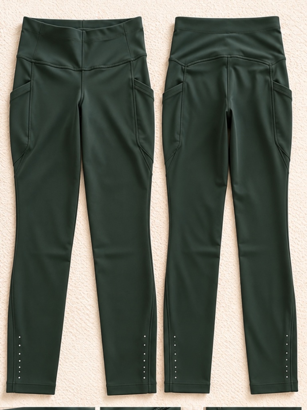 Lululemon Fast and Free High-Rise Leggings 28” Dark Green Size 6